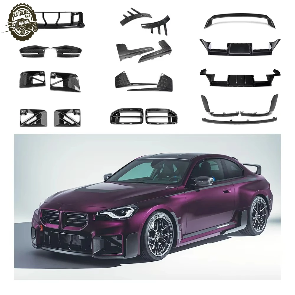 

OEM Real Dry Carbon Fiber Auto Parts Rear Bumper Lip Front Lip Front Grill for BMW M2 G87 2023-2025 Car Bodykit