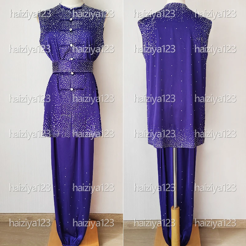 

Brilliant diamonds Wushu uniform Kungfu clothes Changquan garment Taolu suit for men women girl boy kids adults Unisex