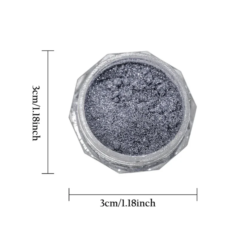 1 Jar Nail Art Mirror Powder Super Bright Pearl Metal Shiny Decorative Dust High-End Feelings Nail Decoration Accessories