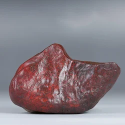 Natural Red Meteorite Raw Stony Meteorite Rare Red Meteoric Stone Home Falling Stone Decorations Ornaments Specimen Collection