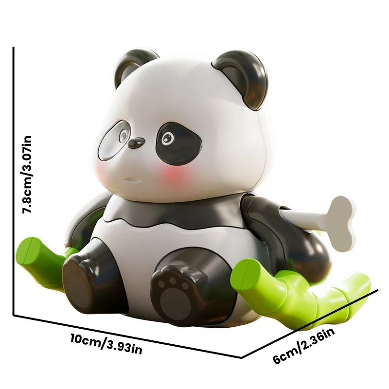 Il braccio panda avvolto ruota per supportare la forma in avanti, la forma carina e il materiale sicuro è adatto per il gif di compleanno dei bambini 18+ di 18 mesi