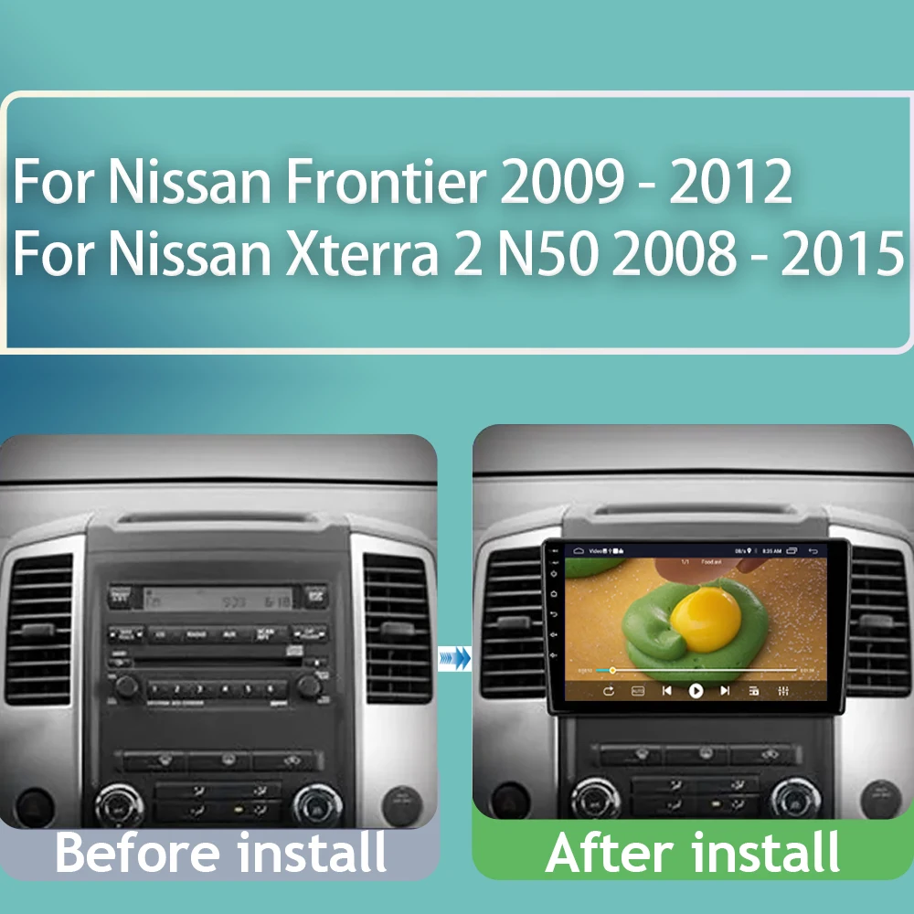 Car Android For Nissan Frontier 2009 - 2012 For Nissan Xterra 2 N50 2008 - 2015 Auto Radio Multimedia Player GPS Navigation DVD