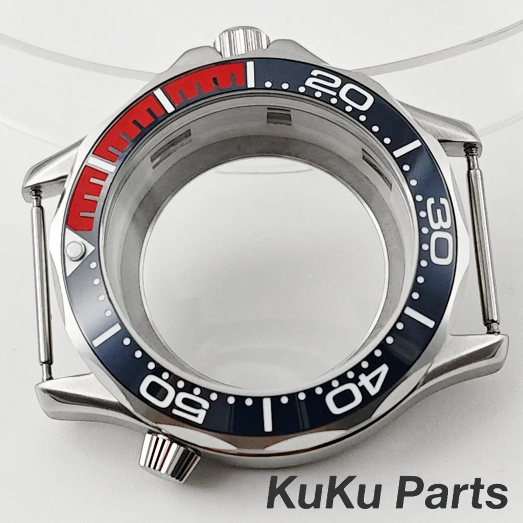 NH35 Case 41mm Transparent Back Watch Parts Waterproof for Seamaster 300 Watch For NH34 NH35 NH36 NH38 NH70 Movement 31mm Dial