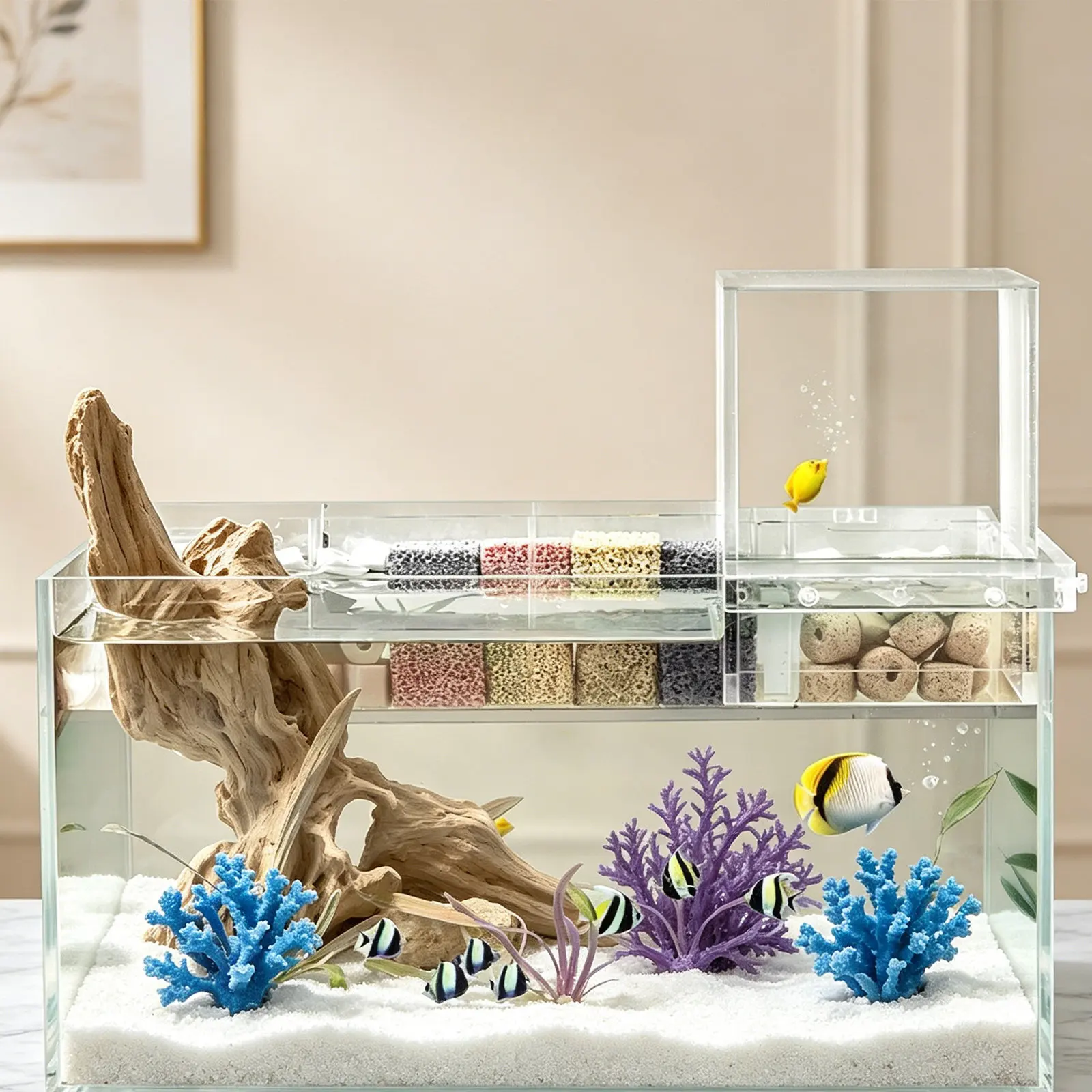Akwarium z funkcją podciśnieni – Aquarium Fish Elevator recenzja i cena