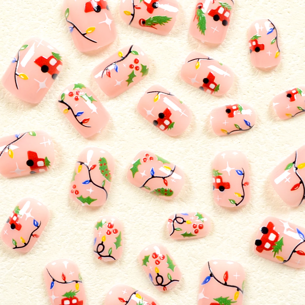 Curto Oval Prego Patch Set, cor dos desenhos animados cinto de luz, carro Pattern Armadura desgaste, bonito, 24 pcs