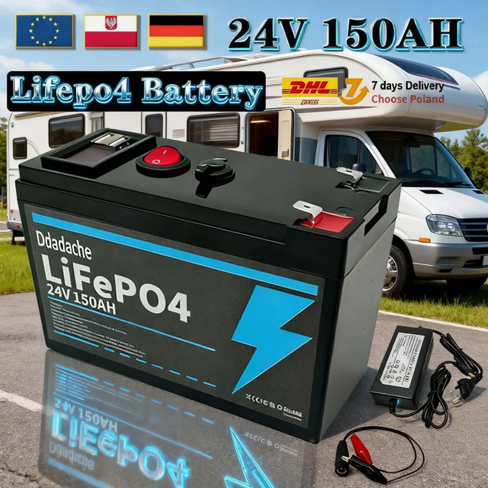 Batterie LiFePO4 24V 150Ah avec protection intégrée BMS, plus de 4000 cycles, adaptée aux systèmes d'énergie solaire 💥   Camping-cars, bateaux marins