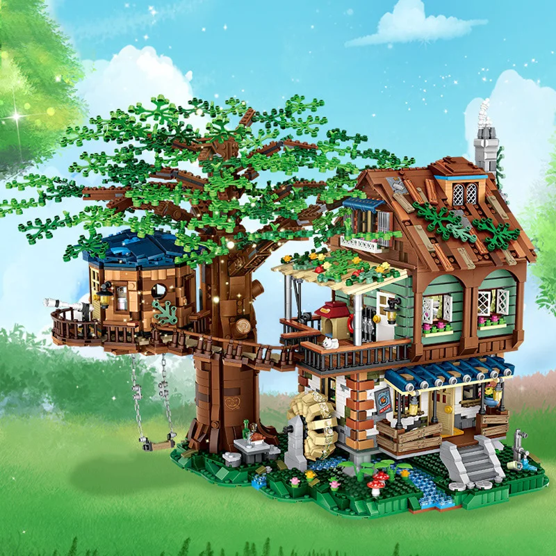 

LOZ Mini Building Block Puzzle Toy High Difficulty Spring And Autumn Tree House Model Boy And Girl Birthday Gift For You Friends