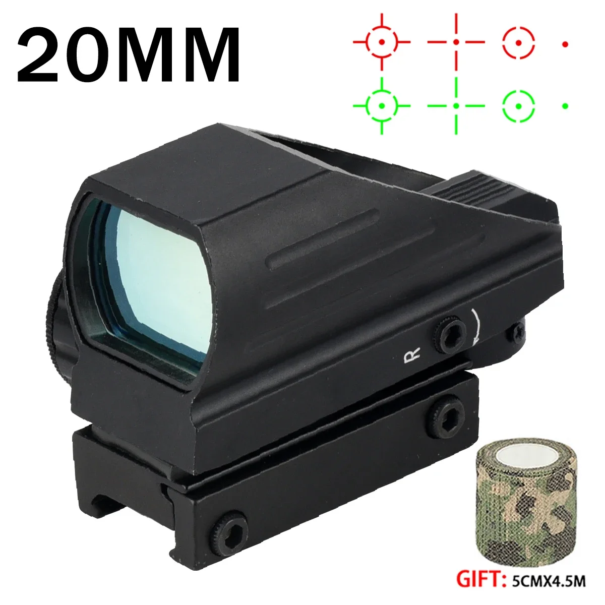Hot Sales Serie HD101AJ HD103 1X40 Red Dot Sight Jacht Optics Sight Holografische Airsoft Sight 4 Richtkruis Reflex collimator