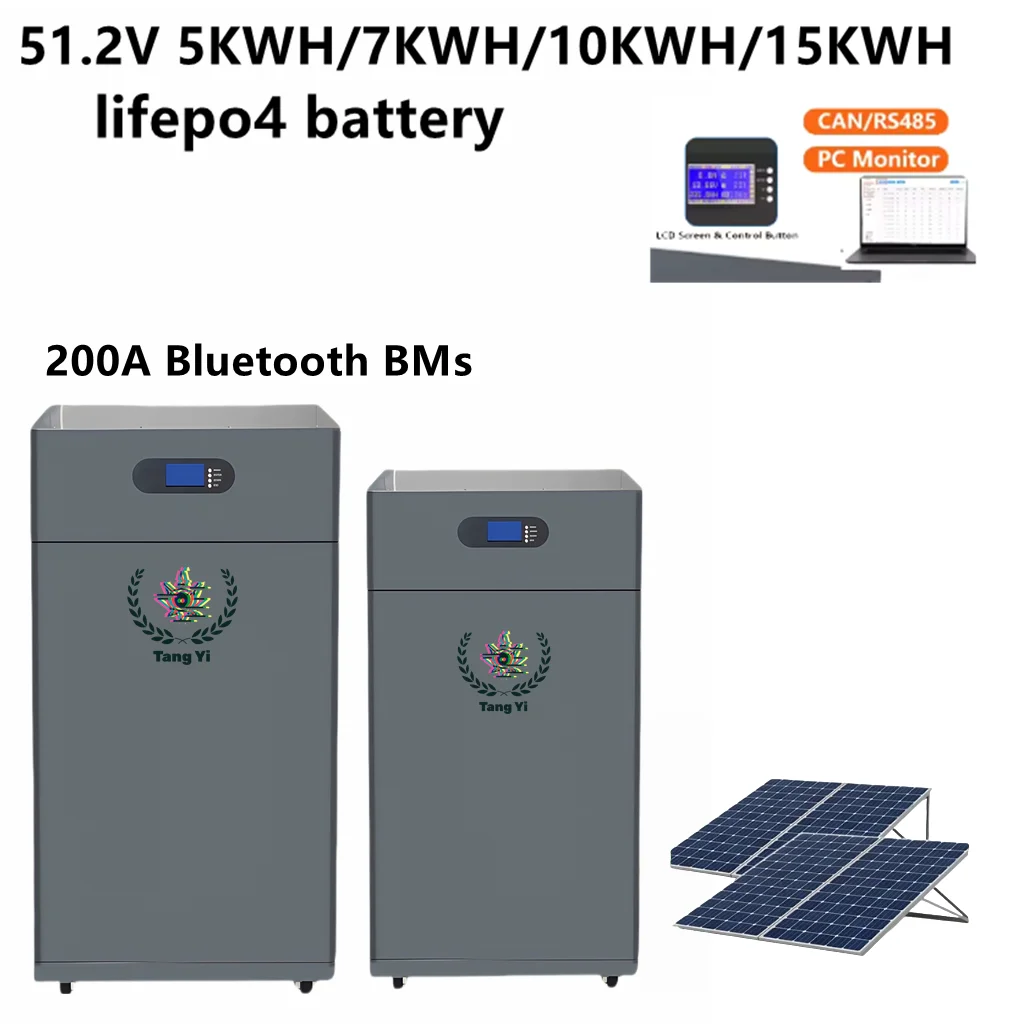 

48V lithium iron phosphate battery pack 300Ah/200Ah/150AH/100Ah 51.2V Bluetooth BMS integrated mobile home energy storage device