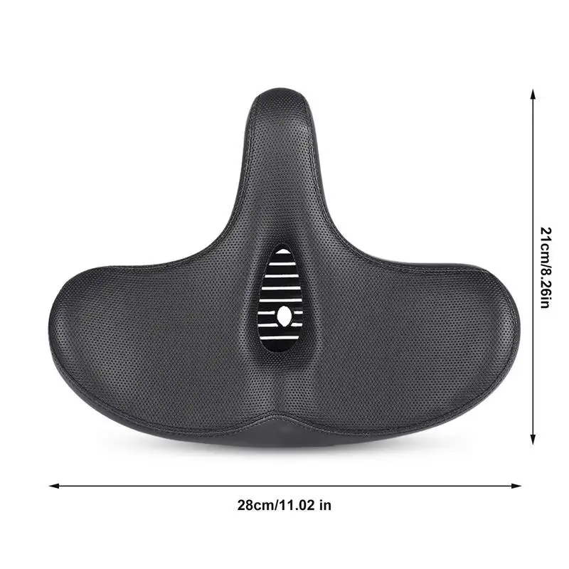 Extra Wide MTB Bicycle Saddle Ergonomic Comfortable Thick Foam Shock Absorption Commute Bike Seat E-Bike Cycling Cushion