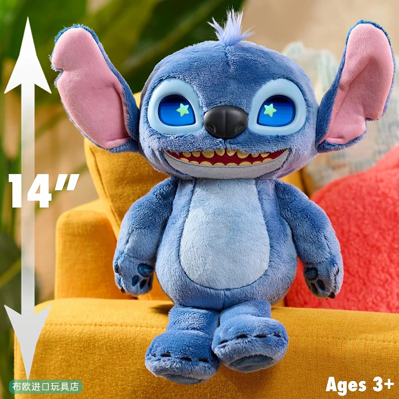 دمية ليلو وستيتش الأصلية بصوت كبير وخفيفة عاطفية تفاعلية من القطيفة هدية لعبة أطفال لطيفة وممتعة