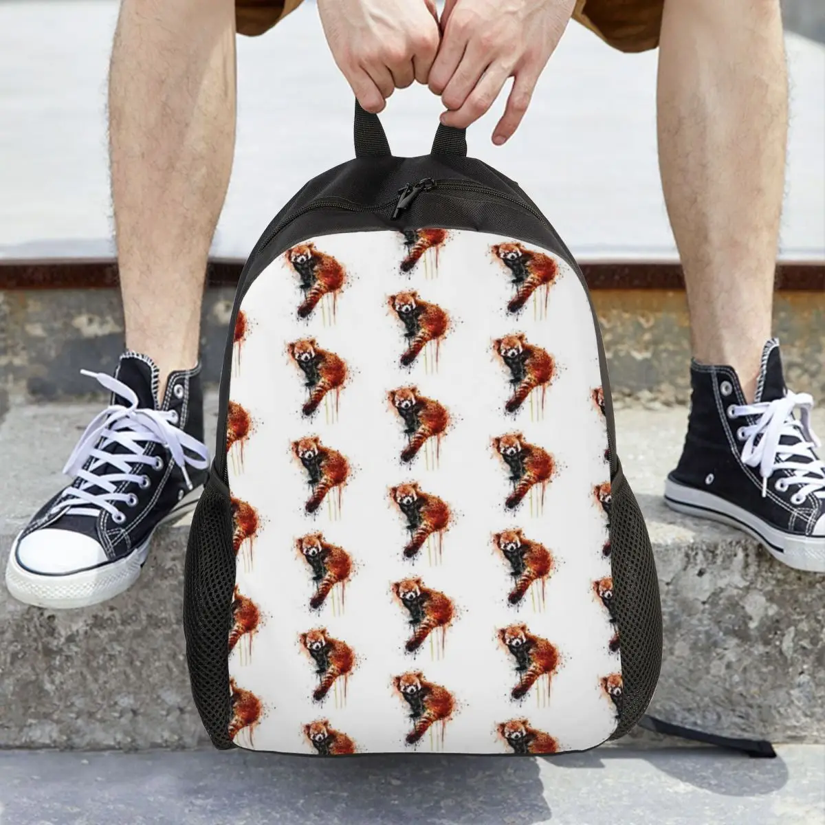 

Red Panda Backpack Hot Sale Daypack Large Capacity Boys Girls BookBag School Bag Shoulder Bags for Men Women
