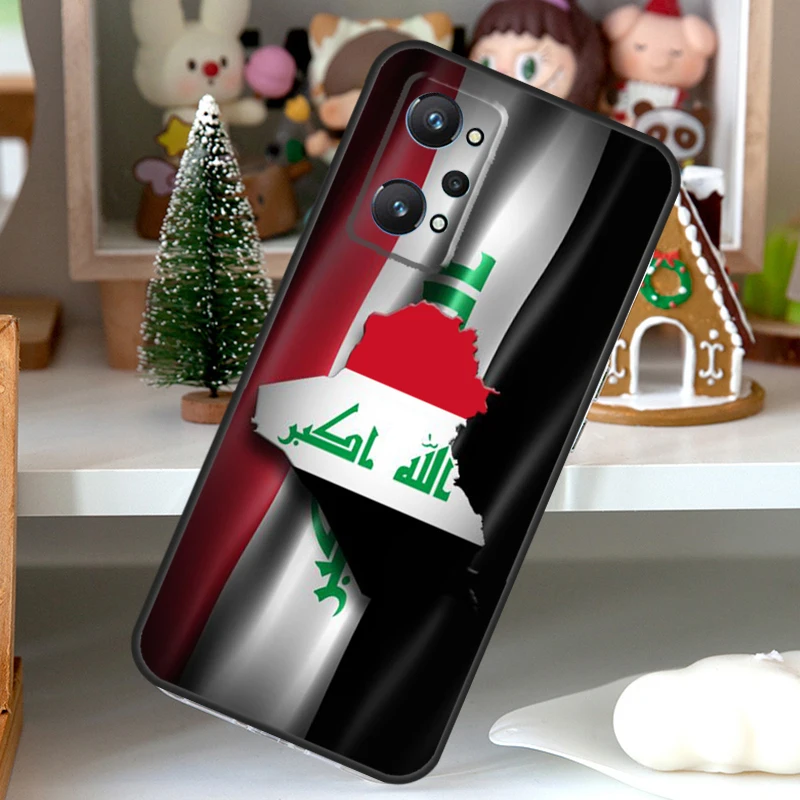 Iraqi Iraq National Flag For OPPO Realme C55 C35 C33 C31 C30 C25 C21Y C11 GT Neo 5 3T 2T Realme 10 9 11 Pro Plus Case