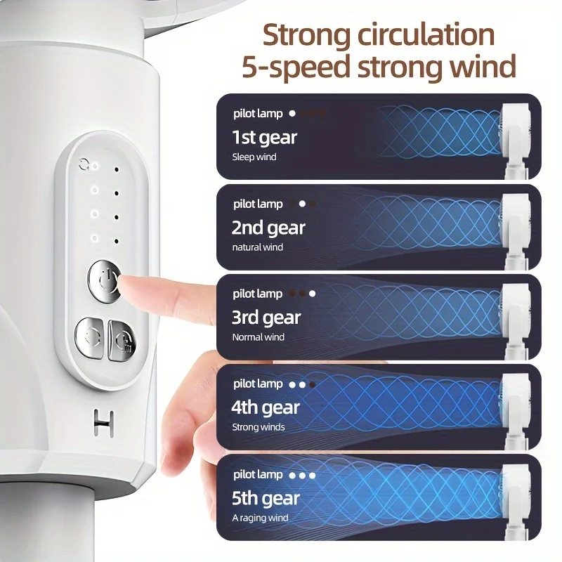 مروحة أرضية كهربائية محمولة ، إضاءة ليلية ، ارتفاع قابل للتعديل ، جهاز تحكم عن بعد ، دوران الهواء ، USB ، غرفة نوم ، منزل