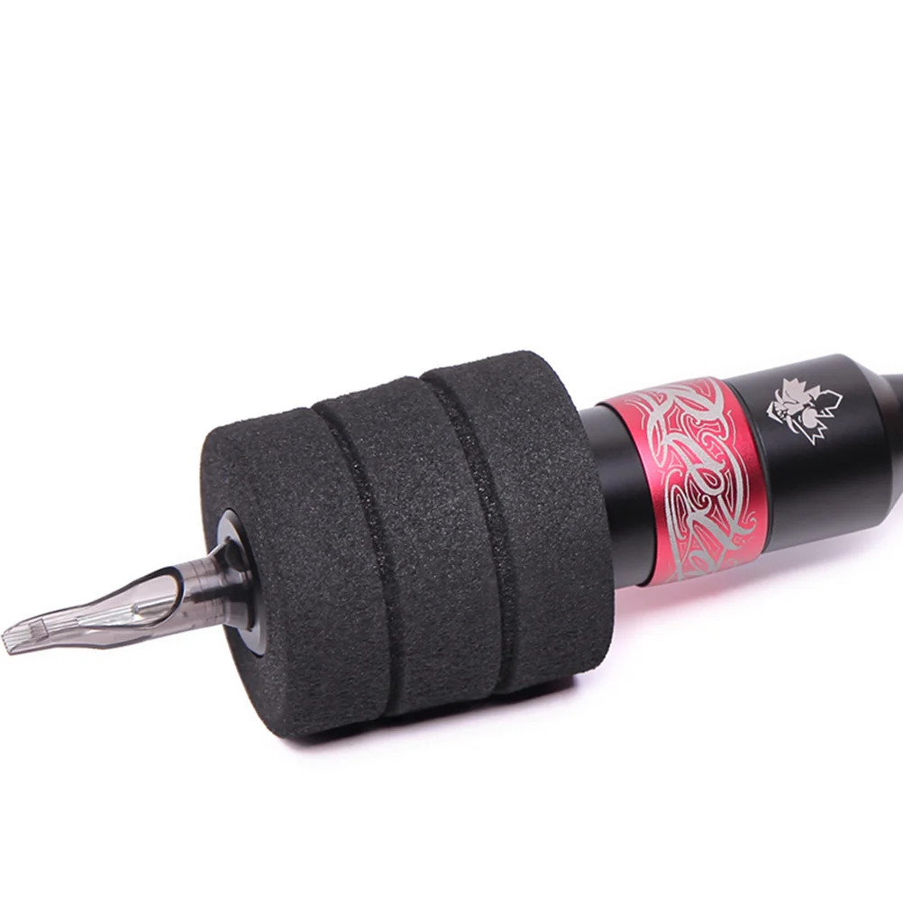 

5 шт., противоскользящий чехол для татуировок из эластичного губчатого материала, удобный рукав-ручка, предотвращает мозоли, идеально подходит для длинных