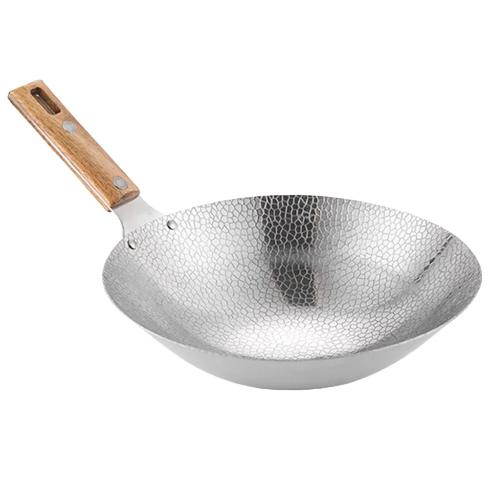 

Stainless Steel Griddle Electric Stove Wok Traditional Pan Nonstick Stir Fry Pans Baking for