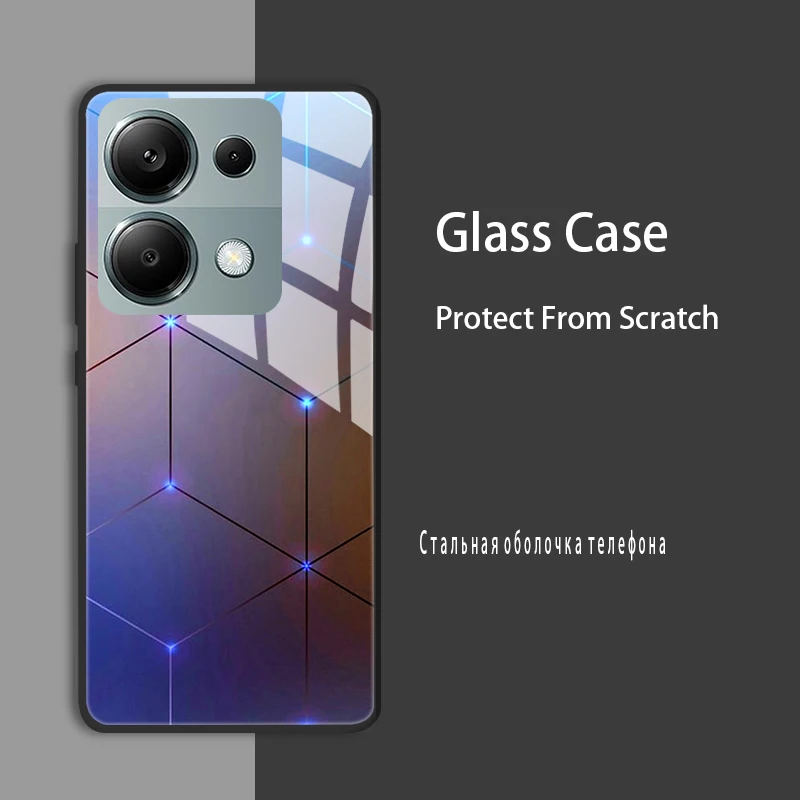 For Xiaomi Redmi Note 13 Pro Plus Case Cover Tempered Glass Case Hard Shockproof Coque Bumper For Redmi Note 13 5G Protect Case