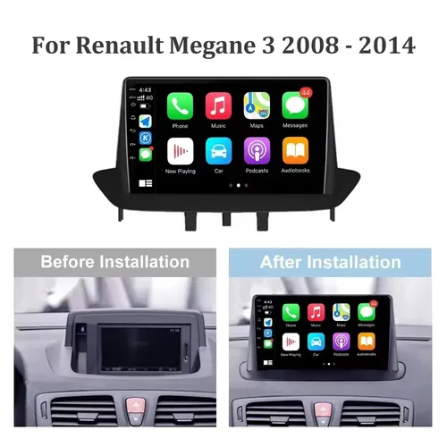 Imagen 2 del producto Android 15 WIFI + 4G Radio de coche para Renault Megane 3 Fluence Samsung SM3 2008 - 2014 reproductor Multimedia DSP CarPlay GPS estéreo Auto