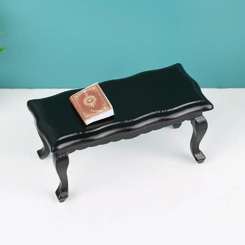1:12 Miniatur Wave Teetisch, Wohnzimmermöbel Modell, Puppenhaus Mini Couchtisch und Teetisch