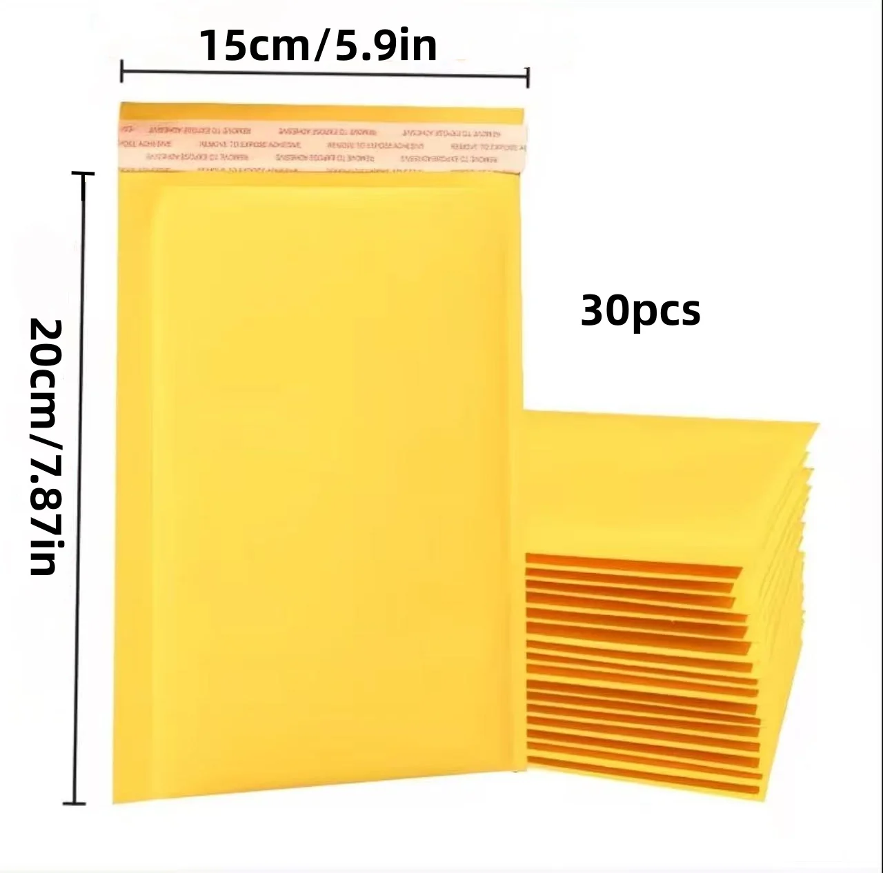 30Pcs Thickened Shockproof Bubble Envelopes with Built-In Self-Adhesive Moisture-Proof Lining——Designed for Small Businesses to Mail Packages and Transport Fragile Items
