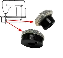 1 zestaw domowa maszyna do szycia części dla Singer bevel gear #382879/382980 (382877 tall gear + 382879 low gear)