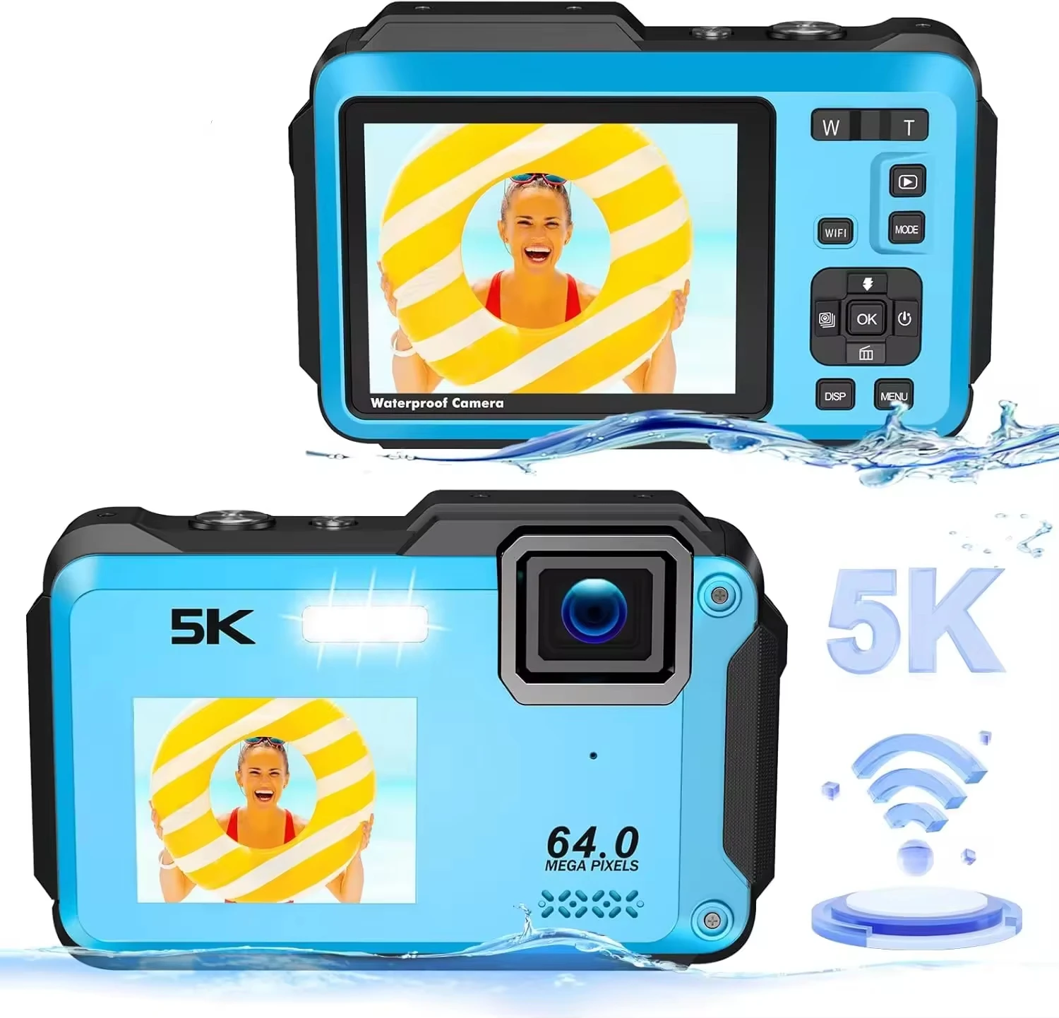 

Ausek Body Water Proof Camera 16x Zoom Pic And Video Camera Factory 5k Digital Camera