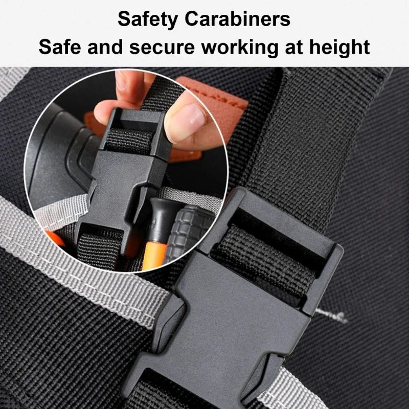 Portable Waist Tool Bags Tool Storage Bag Work Belt Attachment Bag for Electricians Tool Accessories 517A