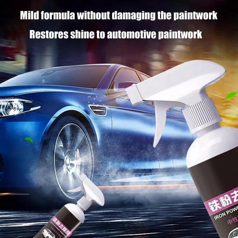 Iron Remover Car Detailing 300ml Paint Rust Remover Spray Car Paint Maintenance Rust Inhibitor Iron Contaminant Yellow Spots