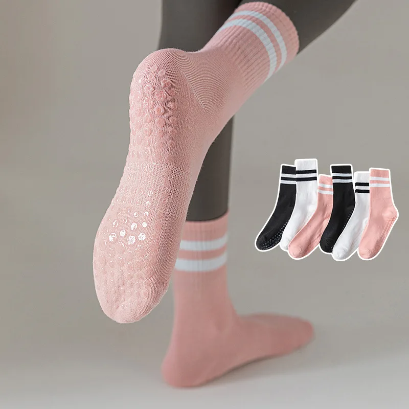 

Socks Cotton Mid-tube Professional Non-slip Yoga Silicone Indoor Fitness Floor Socks Dance Pilates Sports Socks Women's Socks