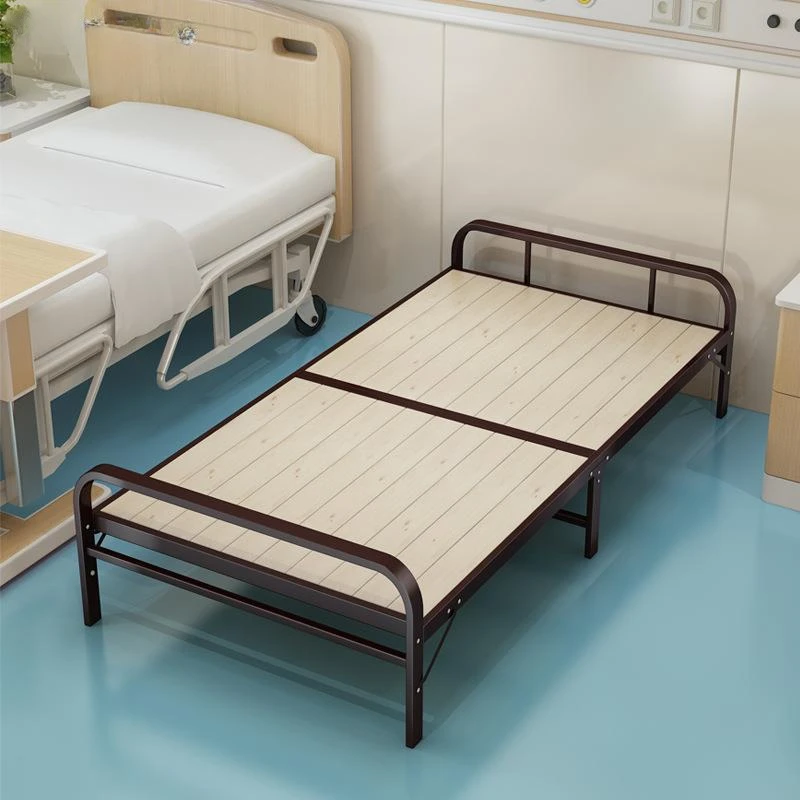 Convenient Folding Bed With Hard Board - Ideal for Limited Space and Travel Sleeping Bedroom Portable Simple Beds Folding-bed