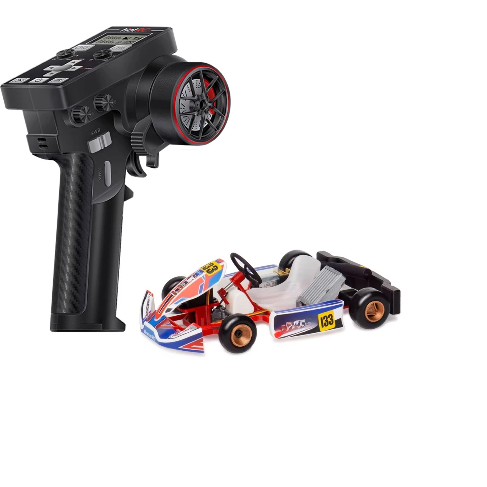 

Машинка-карт Sengi Kart 80 в масштабе 1:12, малый сборный радиоуправляемый симулятор, из АБС-пластика, полный комплект с пультом управления, игрушечная машинка