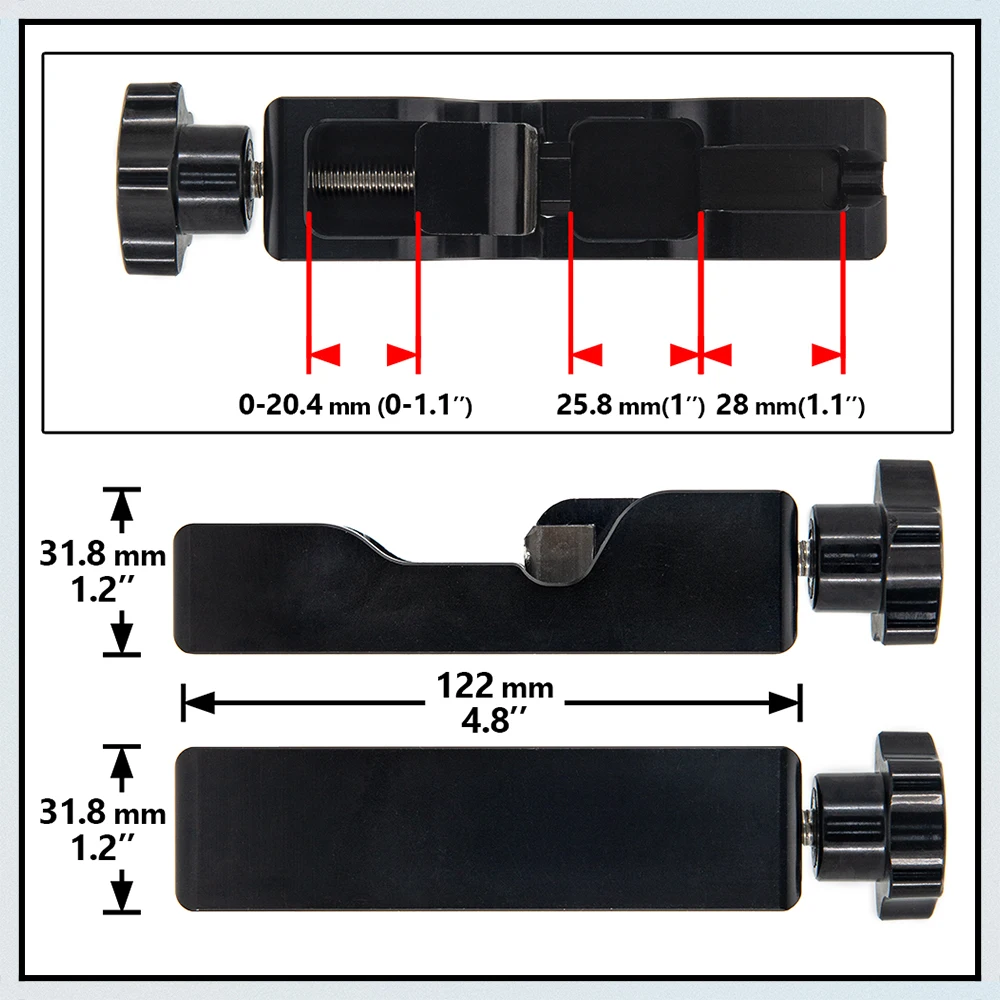 Herramienta de separación de bujía de motor de aleación de aluminio Universal, calibre de 10mm, 12mm y 14mm, accesorios para coche