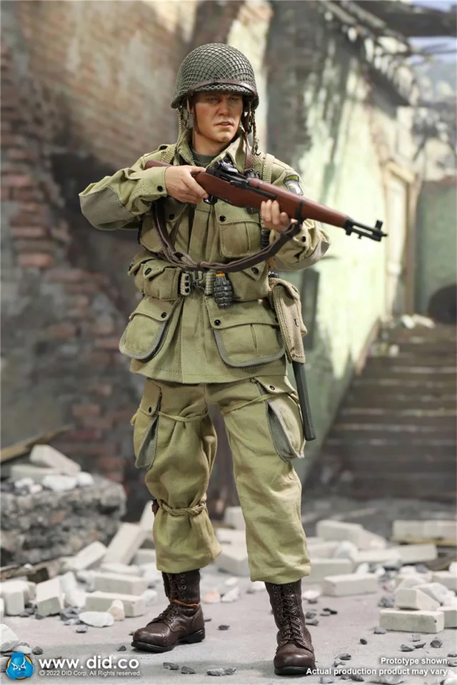 WWII série US Army Division terno, camisa, calças, saco acessórios