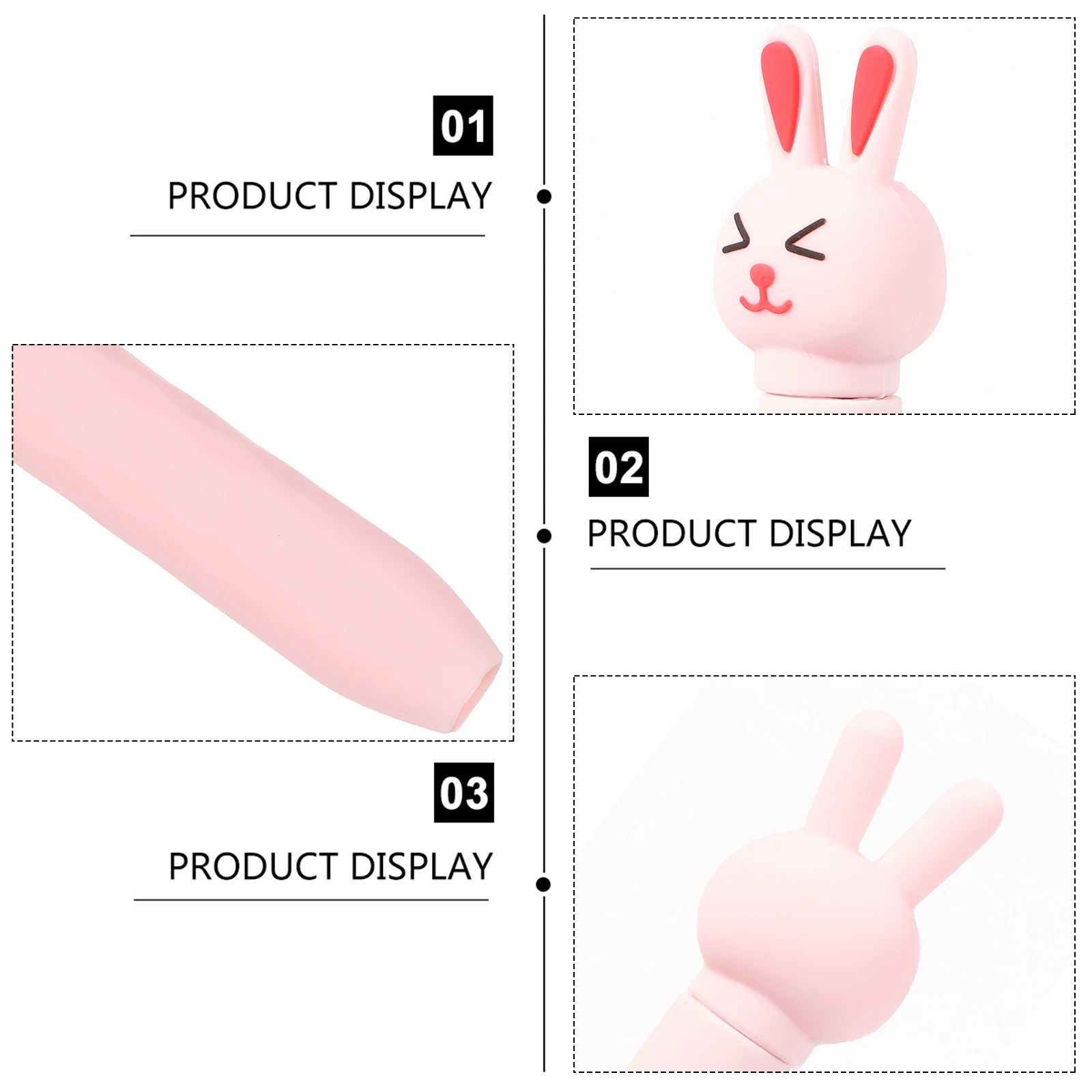 

Pen Case Silicone Stylus Cover Holder Sleeve Pink Touchscreen Protector Protective