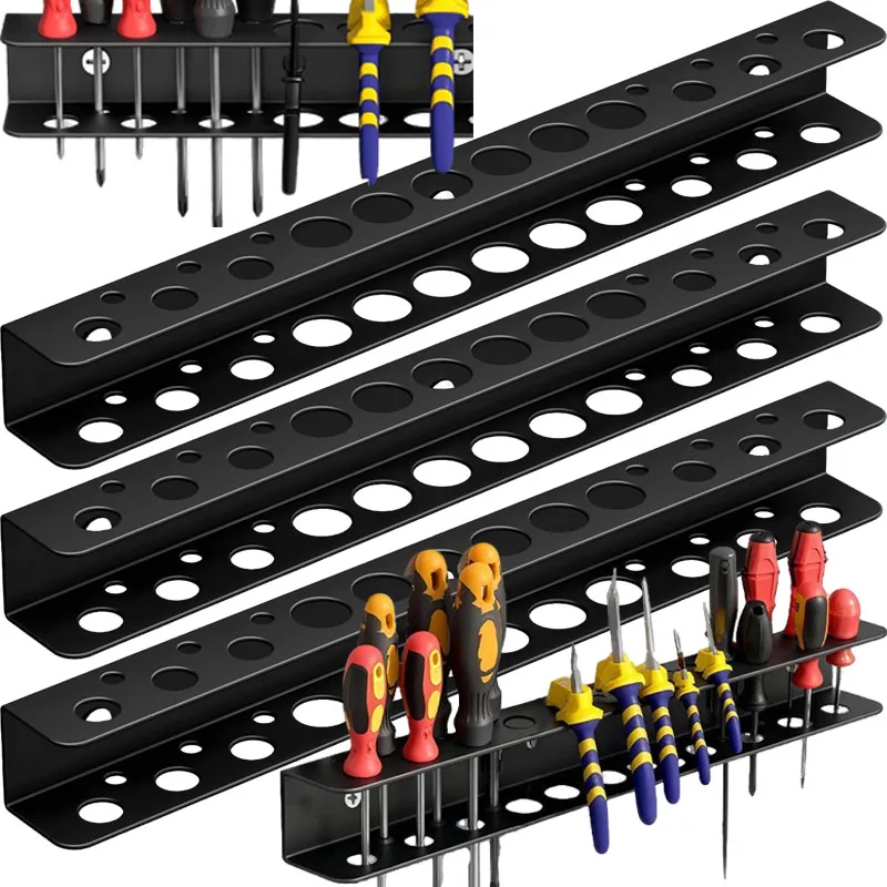 Настенное крепление, металлическая вешалка для инструментов, органайзер, отвертка, гаечные ключи, стойка для молотка, плоскогубцы, держатель для ручных инструментов, хранение в мастерской