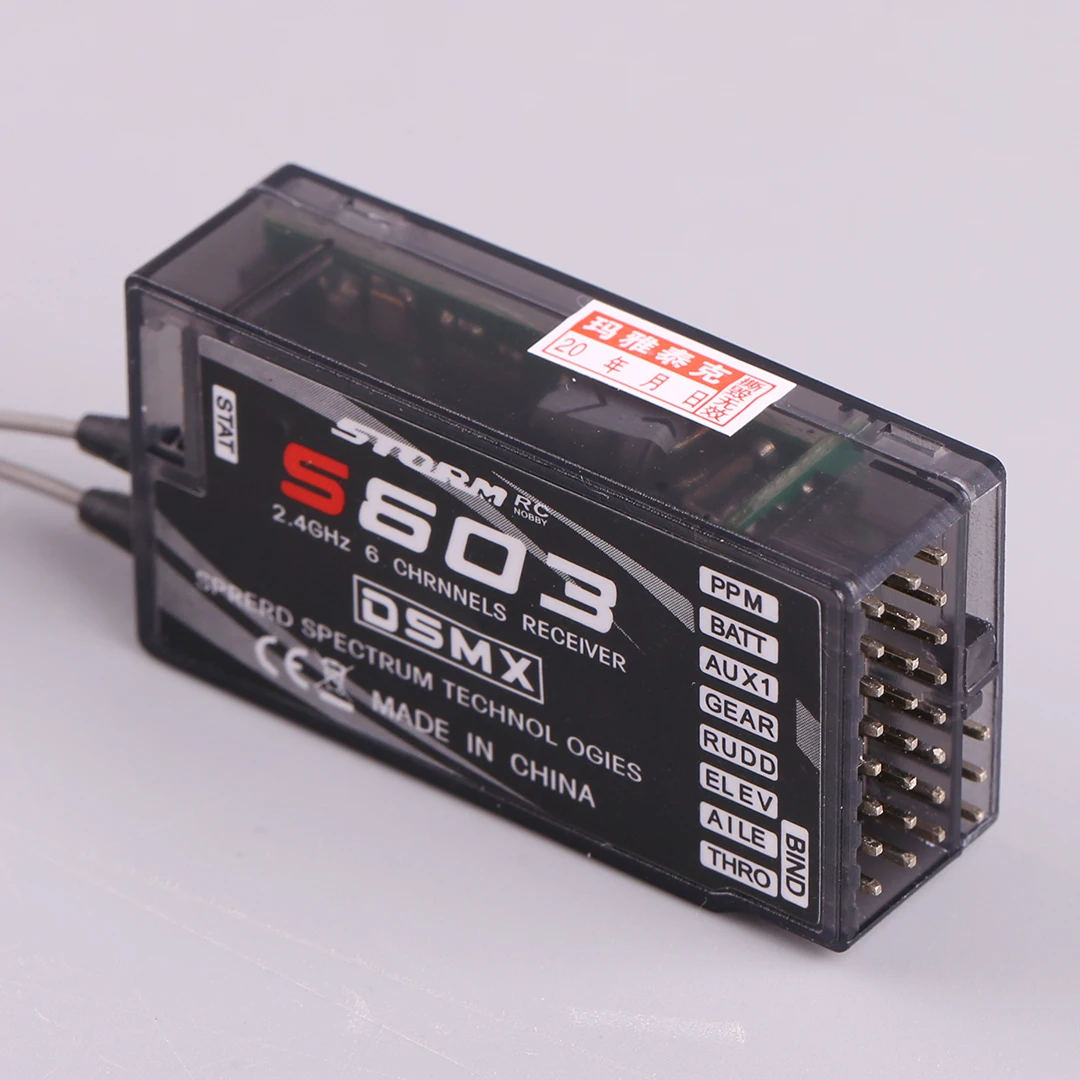 Picture 5: S603 6CH 2.4G Receiver for RC Airplane Compatible with DX6i JR DX7 PPM - Quadcopter Helicopter Control System DSMX