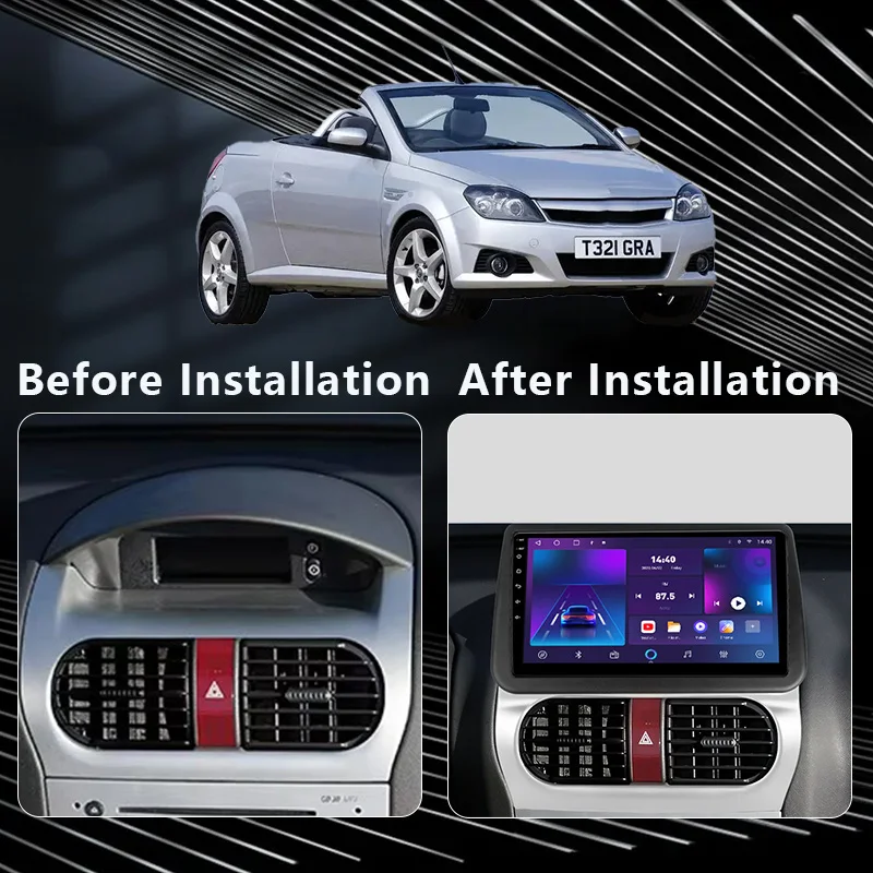 QSZN For Opel Combo 2001-2011 Crosa 2000-2006 Tigra 2004-2009 Car Radio AI Voice CarPlay Android 13 Auto Multimedia Video Player