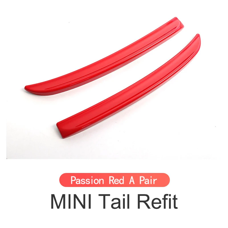 Spoiler Red Carbon Fiber Black Color Rear Spoiler Extension Lip Fins For Mini Cooper F56 F55 2014+ S /JCW Auto Part Styling