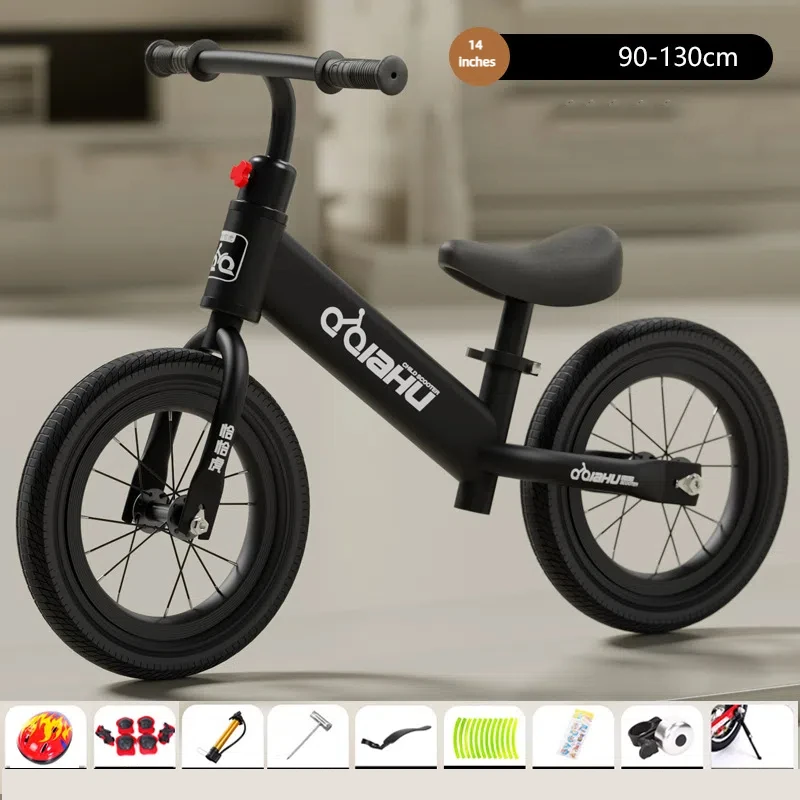 Neues 14-Zoll-Schaumrad für Kinder, Laufrad für 2–6 alte Babys, nicht Pedal-Lernfahrrad, Schiebefahrrad, aufblasbarer Räder