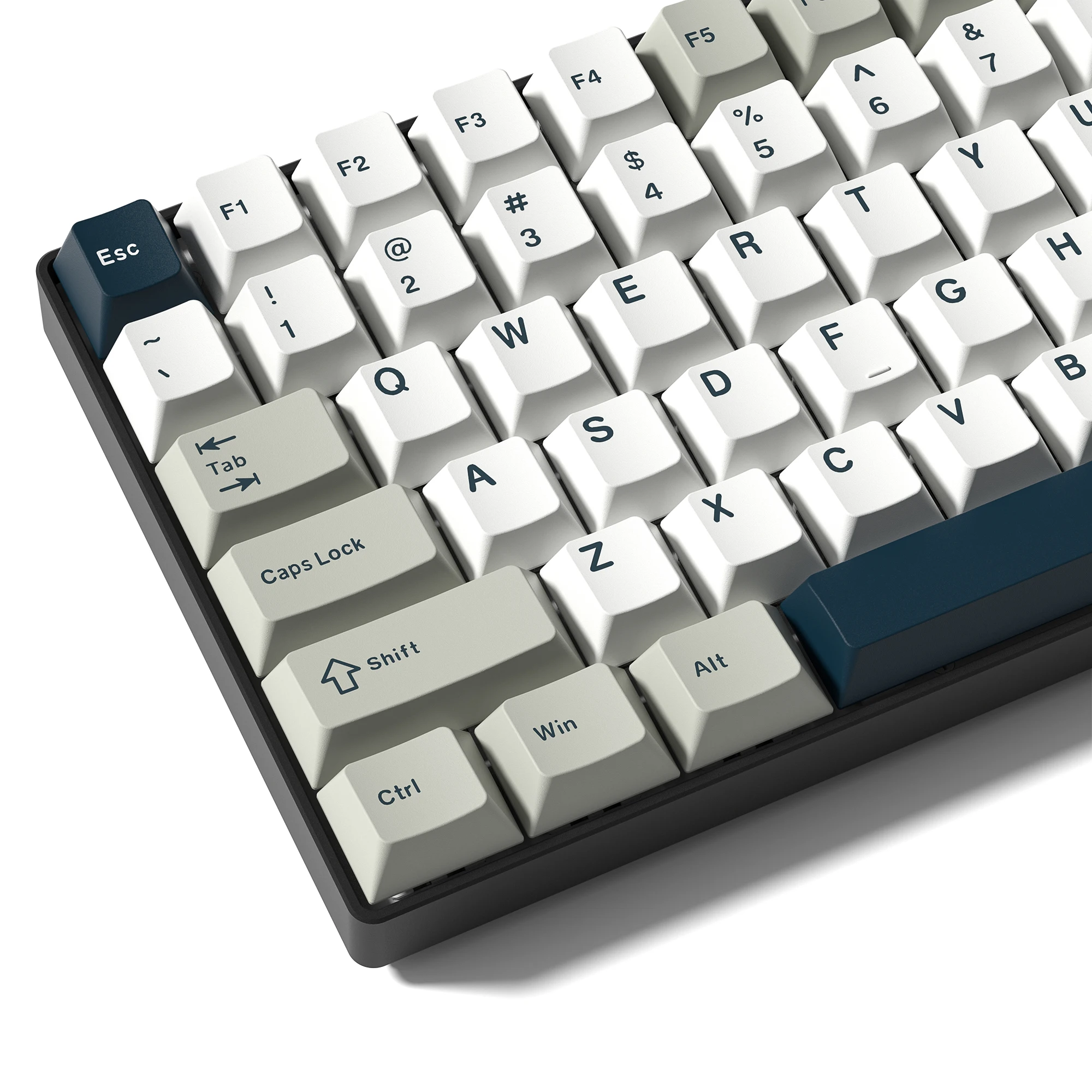 

137 клавиш PBT Keycap Double Shot Ретро Белый Синий Серый Cherry Profile Колпачки для клавиш Cherry MX Switches Механическая геймерская клавиатура