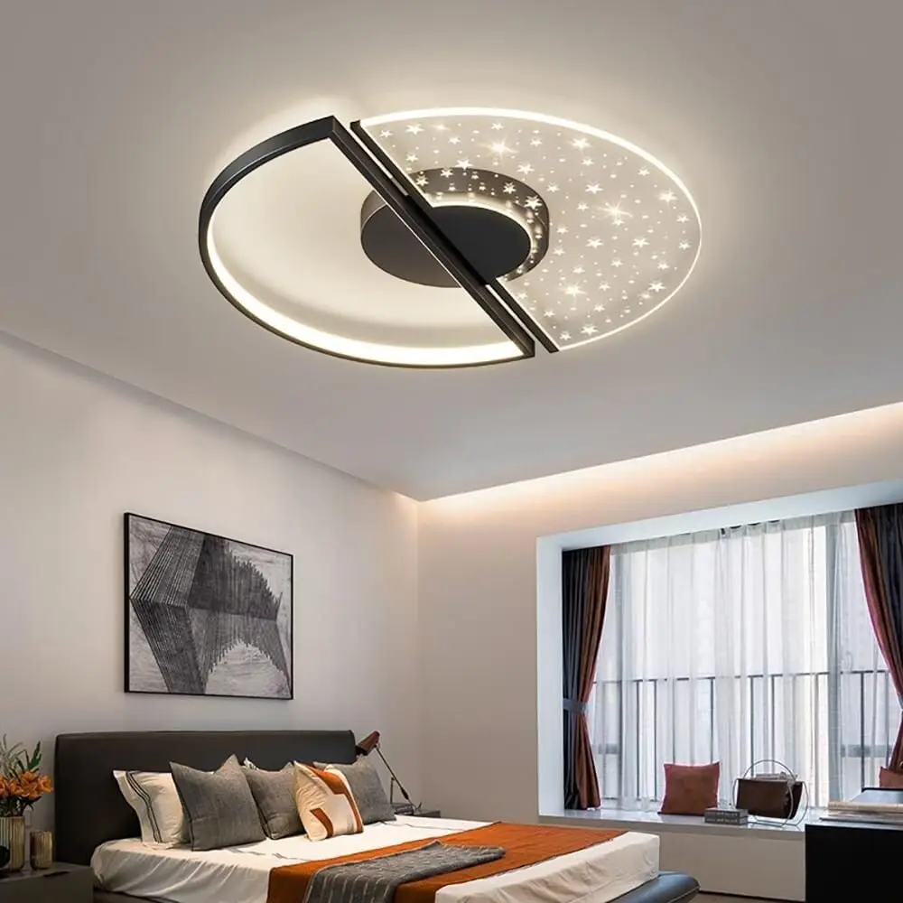 

2026 современный светодиодный потолочный светильник для спальни, гостиной, столовой, кабинета, детской комнаты, люстра, украшение дома, акриловое освещение Fi