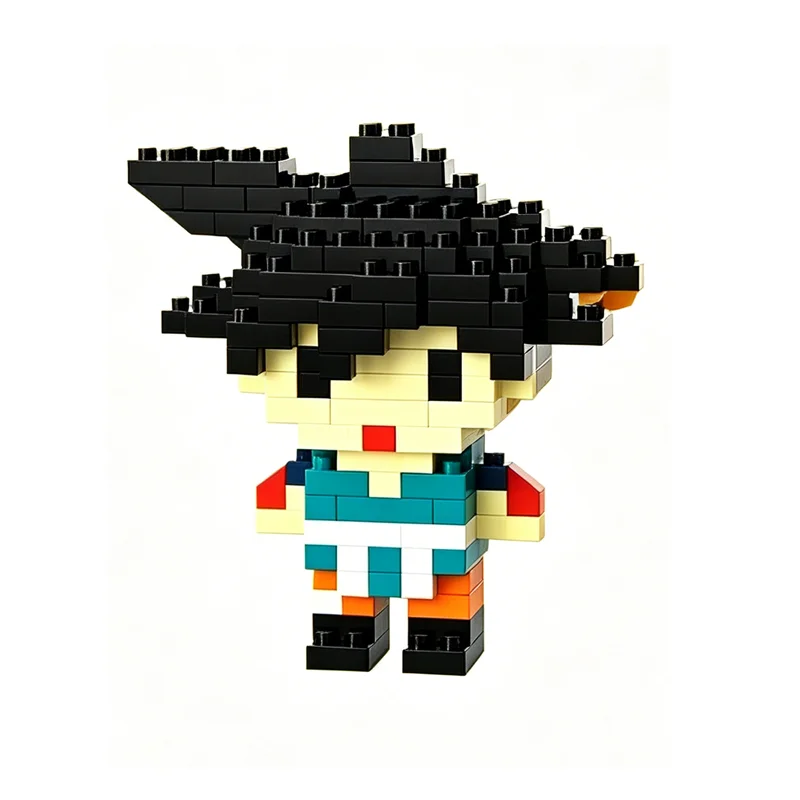 Dragon Ball Z Mini Micro Small Particle Building Blocks Goku Super Saiyan Figurines Anime Decor Toy Gift for Kids Model - view 2