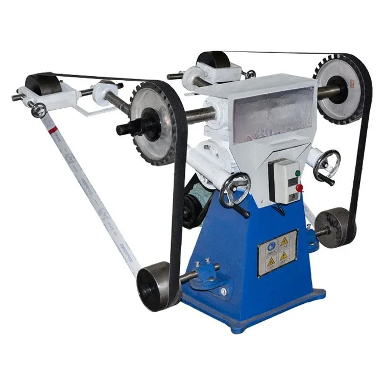 Large flat belt polishing machine metal stainless steel wire drawing deburring woodworking three-wheel multi-functional grinding