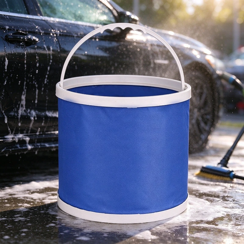 Collapsible Car Wash Bucket Portable Folding Water Bucket for Car Cleaning Camping Fishing Outdoor Car Cleaning Supplies