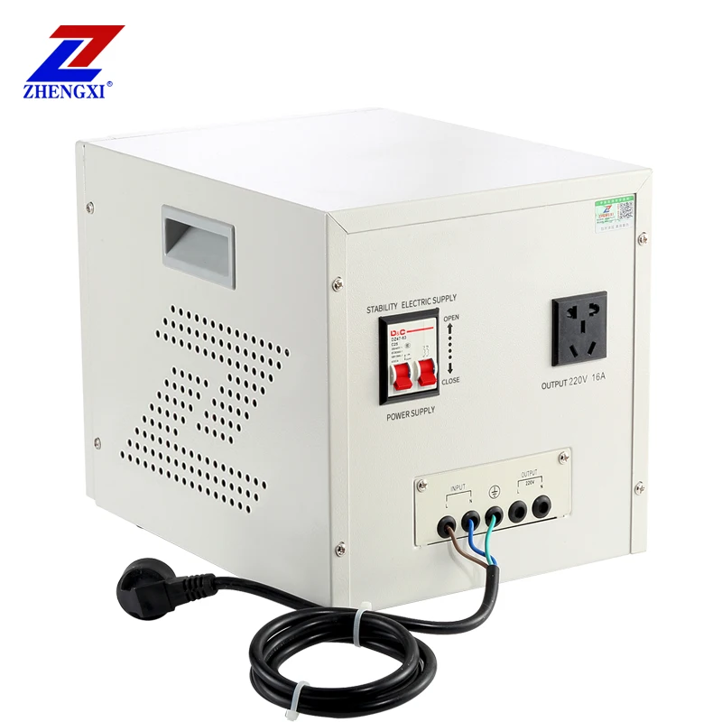 Imagem -02 - Estabilizador de Tensão Monofásico Automático Altamente Preciso tipo Normal Inteligência 5kw Tnd5 5kva 220v ac