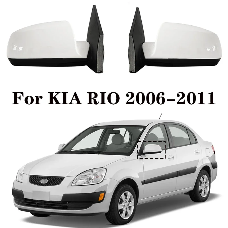 

For KIA Rio 2006 2007 2008 2009 2010 2011 Car Rearview Mirror Cover Reverse Mirror Assembly