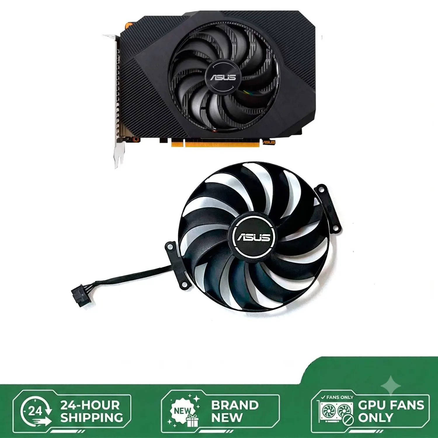 Cooling Fan for ASUS RTX 3050 3060 PHOENIX Graphics Card 6PIN T129215SU CF1010U12D GPU Fan