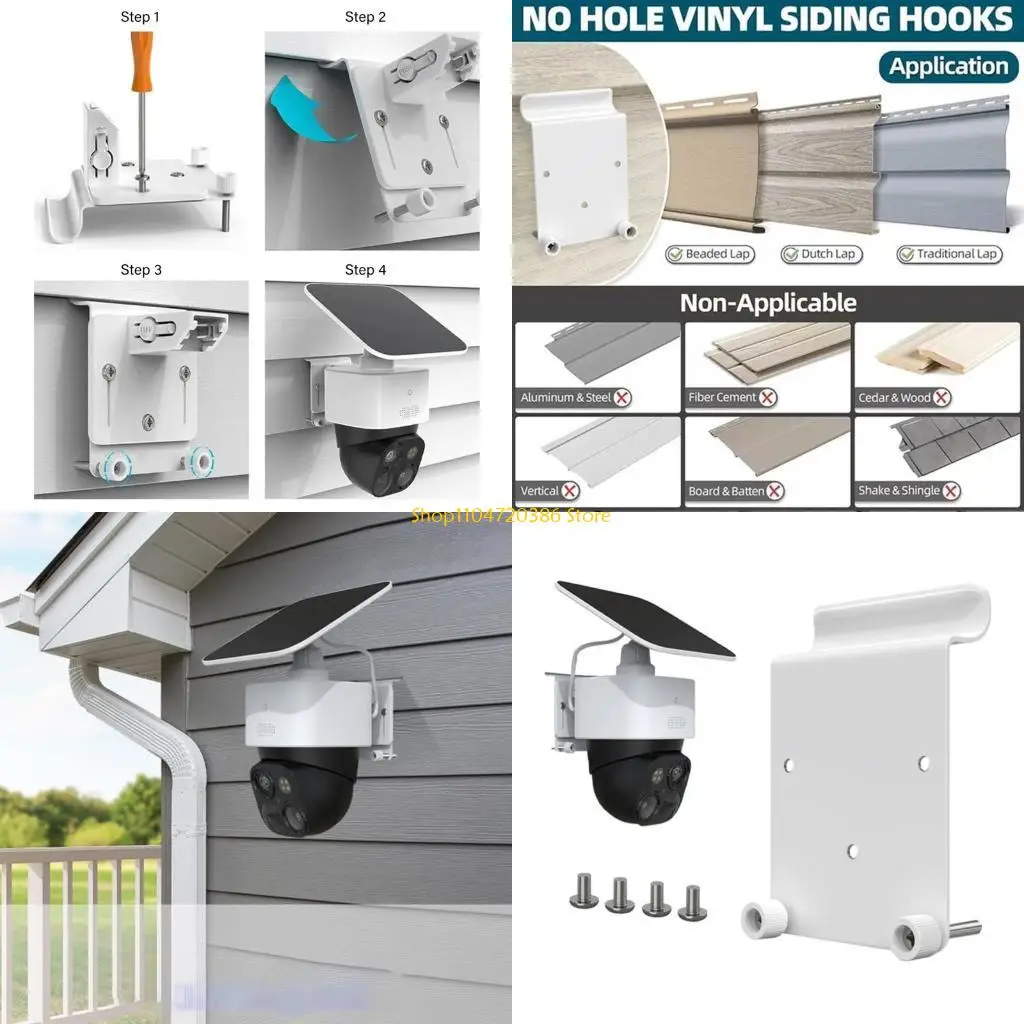 K0EA Weatherproof Surveillances Camera Mount For Solar Panel Rapid Installation Design Flexible Positioning Stable Support