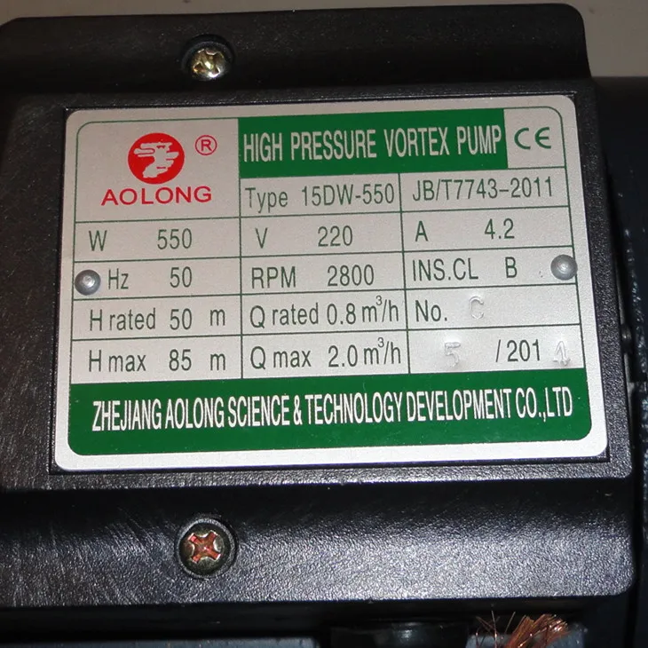 Imagem -02 - Bomba o 15dw550 do Vórtice do Gerador de Vapor Acessórios de Caldeira de Temperatura de Aquecimento Elétrico Bomba de Água de Vários Estágios de Alta Pressã