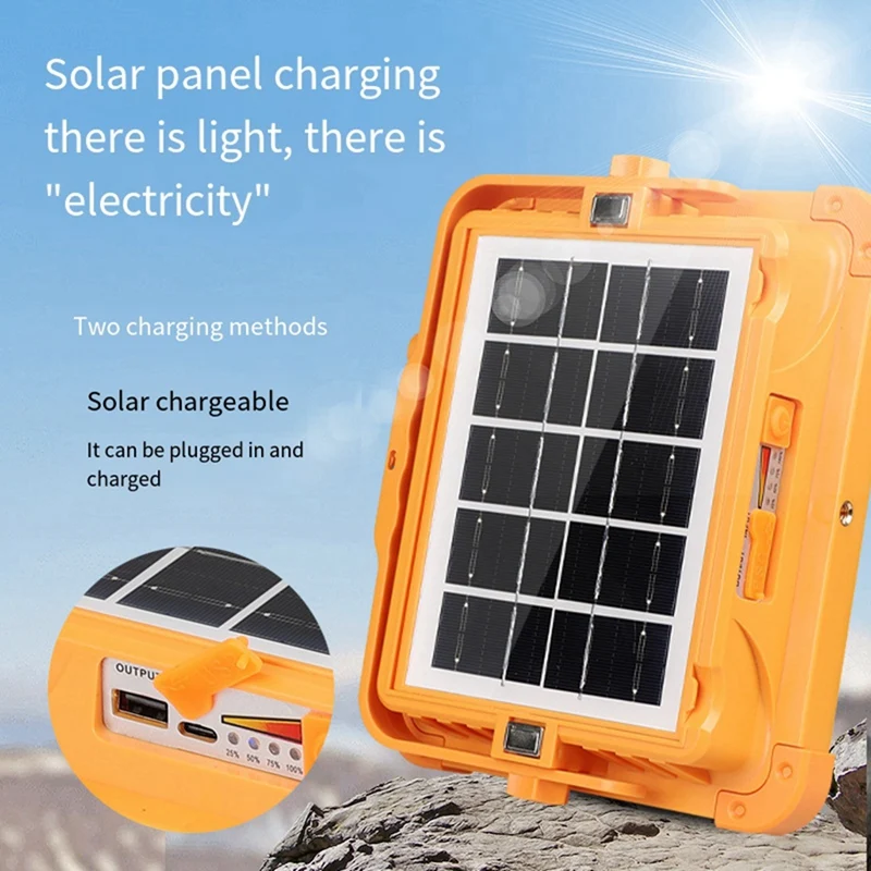 

LED Solar FloodLight 3000W Rechargeable Emergency Camping Light 3000W HOT SALE